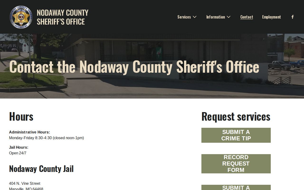 Nodaway County warrant record official source